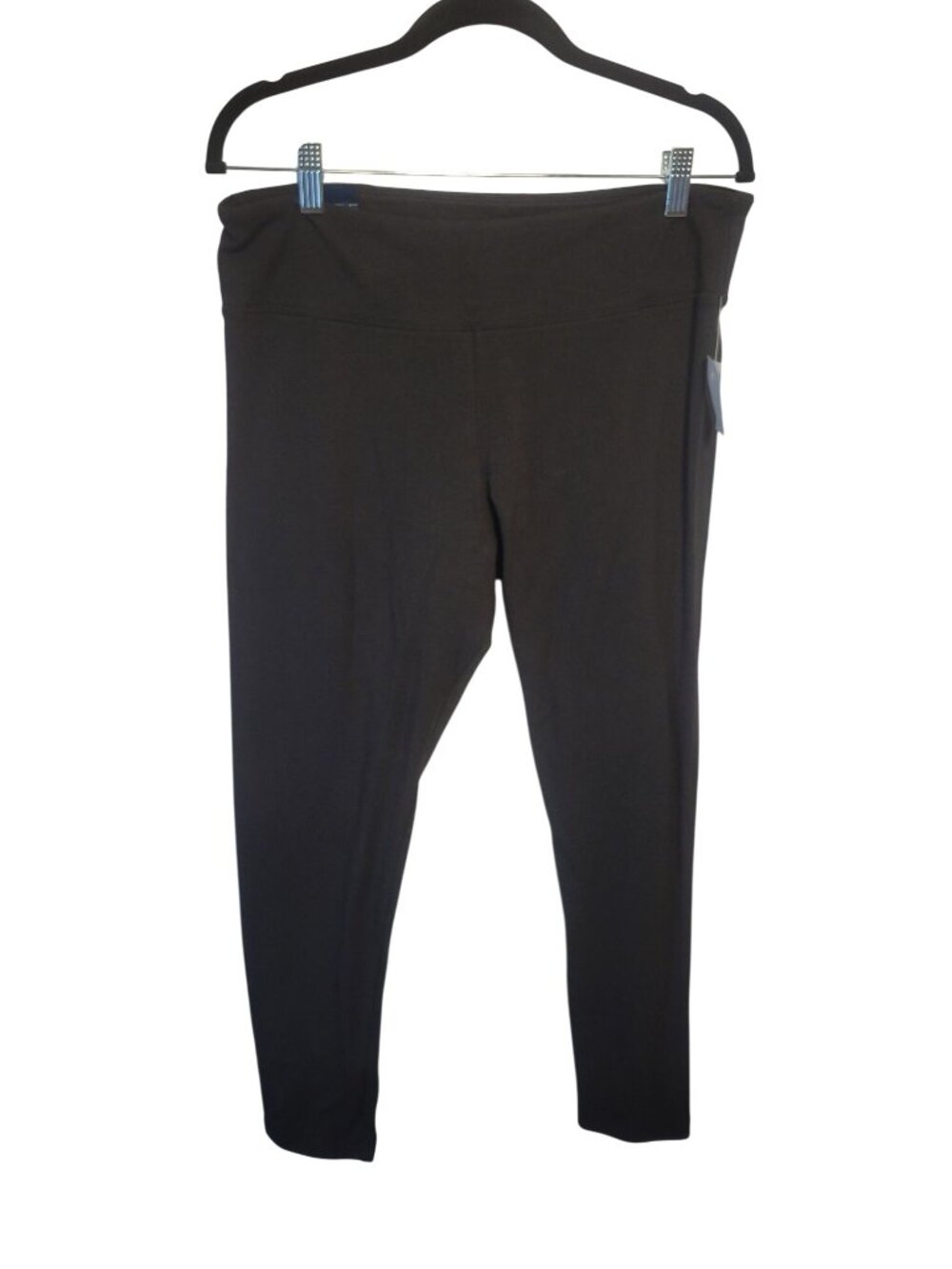 J.Crew Factory Women Black Full-Length Cotton Blend Perfect Leggings Size XL